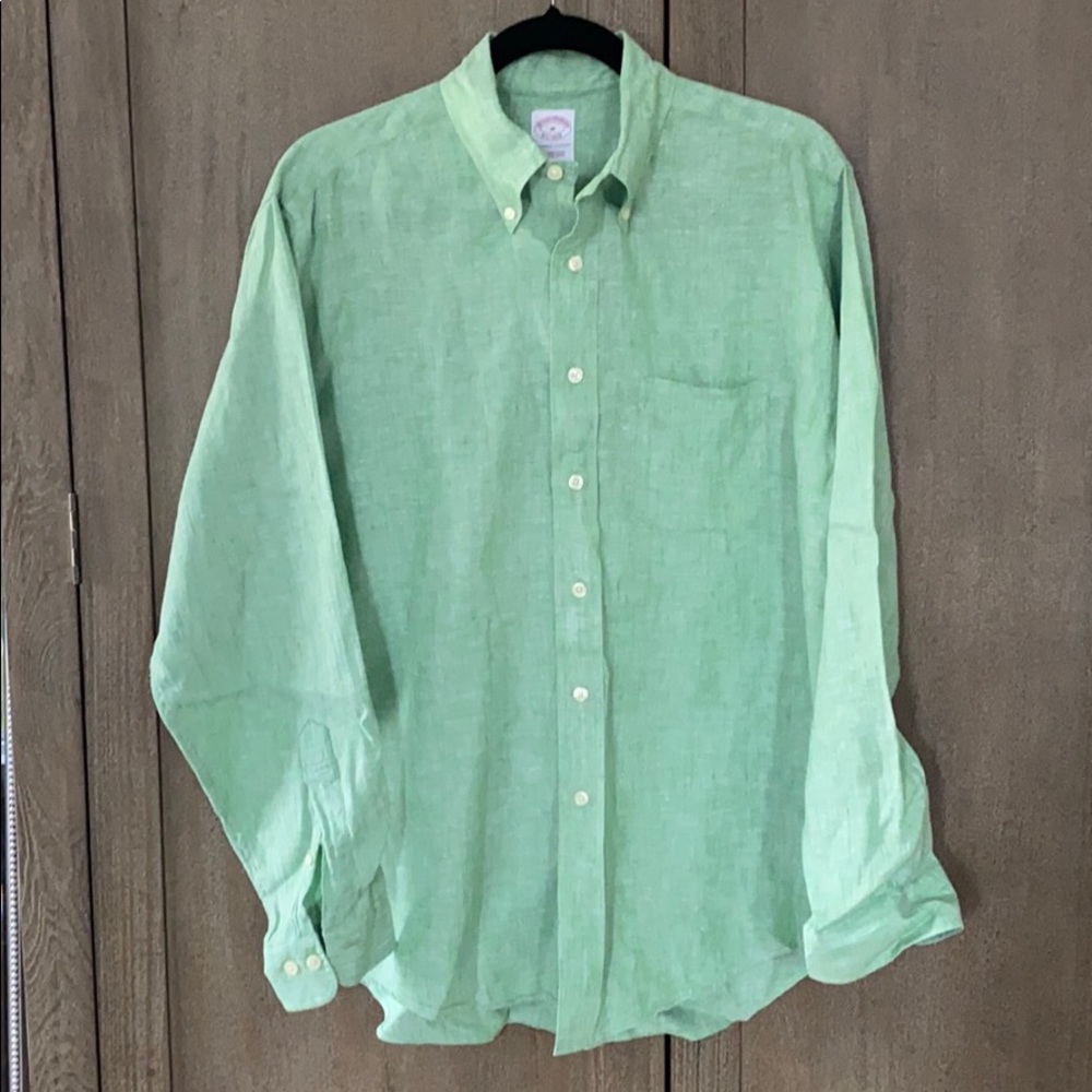 Brooks Brothers Casual Button Down Linen Shirt
